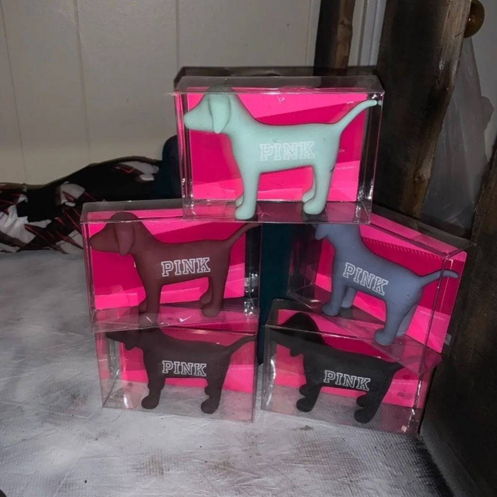 ❌SOLD❌PINK Friday Boxed Plastic Dog Set - Picture 2 of 3